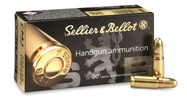 Sellier & Bellot 7.62x25 Tokarev FMJ 85 Grain