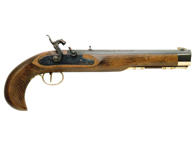 Traditions Kentucky Muzzleloading Pistol 50 Caliber Percussion 10" Blued Barrel Select Hardwood Stock