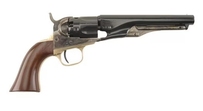 Uberti 1862 Police Black Powder Revolver 36 Caliber Steel Frame Blue