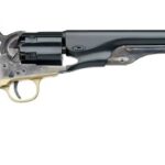 Uberti 1860 Army Black Powder Revolver 44 Caliber 8" Barrel Steel Frame Brass Trigger Guard Fluted Cylinder Blue